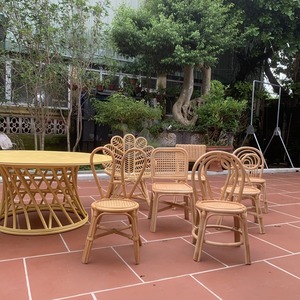 Silla de ratán de madera de diseño moderno de alta calidad para niños, para el hogar, Hotel, dormitorio, parque al aire libre, muebles de sala de estar, tamaño personalizado - Product Image 1