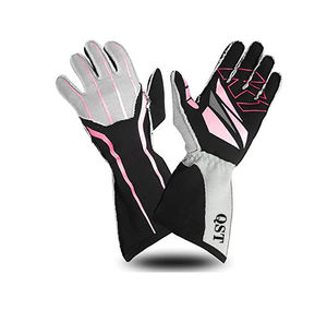 Gants de course en cuir de qualité supérieure de conception personnalisée professionnelle gants de protection respirants pour les sports de moto de course de kart - Product Image 1