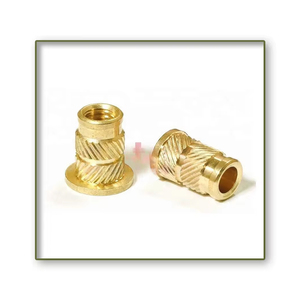 Écrous à insérer moletés en laiton de qualité supérieure, fixations industrielles, prix de gros, écrous à insérer en laiton haute résistance et durables - Product Image 1