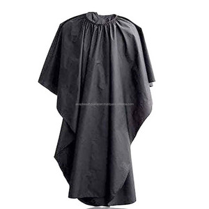 ASAP BEAUTY PAKISTAN Cape de coiffure en polyester noir avec poche avant et taille ajustable pour usage en salon de coiffure - Product Image 3