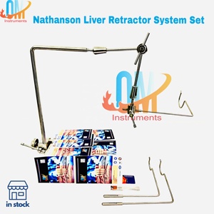 ชุดเครื่องมือถ่างอวัยวะตับผ่านกล้องผ่าตัดแบบส่องกล้อง Nathanson คุณภาพสูง ผลิตจากเหล็กกล้าผ่าตัดเกรดพรีเมียม รุ่น OMI-ENT-0042 ได้รับการรับรองมาตรฐาน ISO/CE ใช้ซ้ำได้ | - Product Image 1