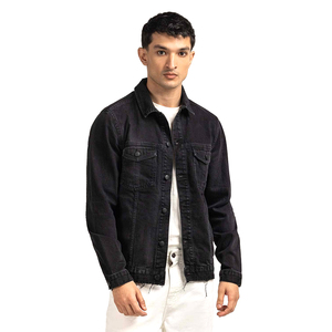แจ็กเก็ตยีนส์สีน้ำเงินวินเทจสำหรับผู้ชาย3สีสไตล์คลาสสิกเสื้อโค้ทยีนส์ลำลองผ้าฝ้ายยืดใหม่สำหรับฤดูใบไม้ผลิและฤดูใบไม้ร่วง - Product Image 3