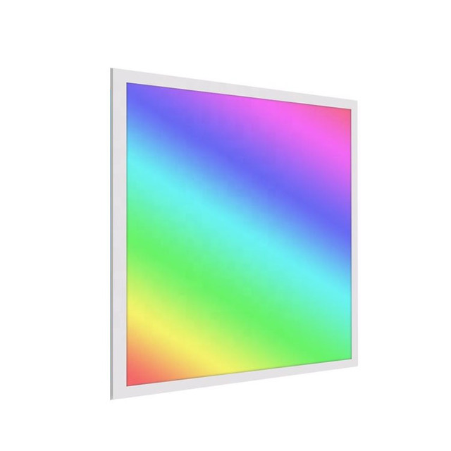 RGBW CCT Dimmable Smart Led Light Panel 595x595 36w 40w Ultra Slim Dimmable Flat Panel Light With Remote Controller