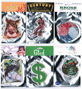 <span class=keywords><strong>D</strong></span>ésodorisant en papier parfumé personnalisé en gros, estampé à chaud, pour rétroviseur de voiture, cadeau promotionnel - Product Image 2