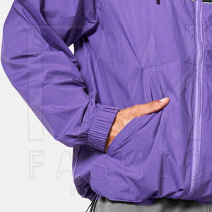 Casual Fashion Men's Single Button <b>Waterproof</b> <b>Breathable</b> <b>Lightweight</b> Windbreaker <b>Jacket</b> with Custom Design and Front Logo - Product Image 3