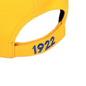 Sigma Gamma Rho SGRho Crest Cap Gold 20 lana 80 acrilico acrilico scudo greco ricamato anteriore posteriore regolabile sorellanza cappello - Product Image 6
