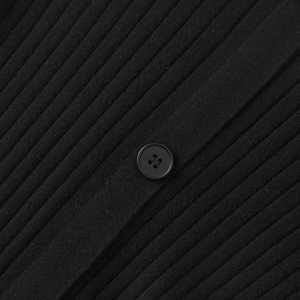 Venta al por mayor de las mujeres de punto suéter vestido personalizado modesto fabricante de ropa de moda elegante largo abotonado sólido vestido informal - Product Image 5