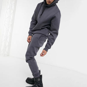 Vente en Gros Ensemble de Vêtements d'Entraînement Vêtements de Sport Personnalisés Vendeurs de Survêtements Ensemble de Pantalon de Survêtement et Sweat à Capuche Deux Pièces Survêtement Uni Surdimensionné pour Hommes - Product Image 1