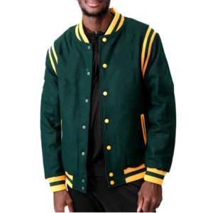 Chaqueta Universitaria de Béisbol Personalizada al por Mayor, Unisex, de Invierno, Ecológica, de la Mejor Calidad, para Hombre - Product Image 1