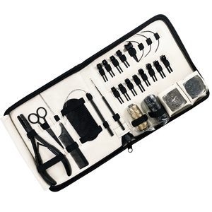 Multi-Function Stainless Steel Durable Reusable Hair Extension Tool Kit Pliers Section <b>Clips</b> Needles Pulling <b>Hook</b> Loop Scissor - Product Image 1