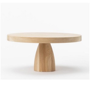 Support à gâteau en bois Serveur de gâteau en bois Nouveau produit en gros Support à gâteau à dessert au fromage à base ronde en bois naturel - Product Image 4
