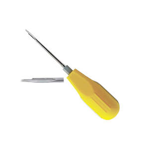 Elevador Dental Eléctrico de Doble Filo de 3 mm con Mango de Plástico y Agarre Ergonómico en Diferentes Colores, Fabricado por SurgiRight Instruments - Product Image 5