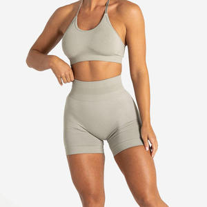Shorts Deportivos Personalizados de Cintura Alta con Elástico, Diseño Sólido, Venta al por Mayor, Nuevos Shorts de Playa para Hombre y Mujer - Product Image 2