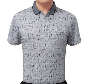 Polo sublimado de alta calidad y camiseta de golf de manga corta para hombre, tela de punto, camisetas polo tejidas con estampado Digital informal - Product Image 4