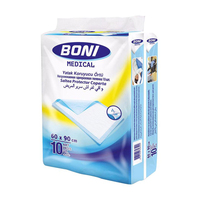 Pañales Desechables para Adultos Boni con Canal 3D Anti-Fugas, Tamaño Mediano, 15 Piezas, Material de Pulpa de Madera con Certificación ISO, Revestimiento Trasero de PE, Japón