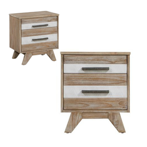 Natural Pine Wood 2 Drawer Nightstand Cabinet Modern <b>Bedside</b> Table Bedroom Furniture With <b>Storage</b> Space With <b>Storage</b> - Product Image 6
