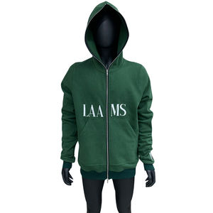 Sweat-shirt à capuche en coton lourd pour homme avec logo personnalisé, streetwear, sweat-shirt en molleton, décontracté, surdimensionné, essentiel - Product Image 2