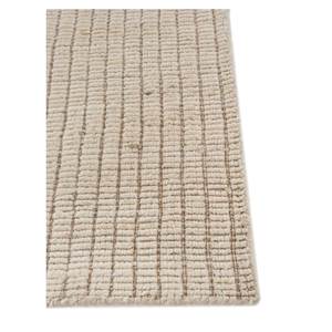 Alfombra Rectangular Contour Ivory de Lana Tejida a Mano, Clásica, de 10 mm de Grosor, para Entrada/Dormitorio, Color Sólido, Hecha a Mano, Hwl-317 - Product Image 4