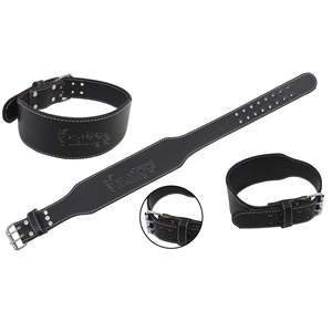 Cinturón de entrenamiento de lujo de cuero fino de 4 pulgadas para levantamiento de pesas cinturones de cuero genuino de Pakistán 2025 - Product Image 3