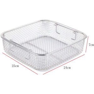 Plateau en maille de fil chirurgical en acier inoxydable professionnel pour instruments médicaux, utilisation hospitalière - Product Image 4