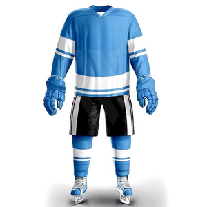 Uniforme de Hockey sobre Hielo 100% Poliéster Hecho en Fábrica para Conjuntos Deportivos de Diseño Personalizado con Impresión de Equipo OEM - Product Image 6