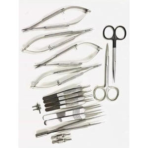 Juego básico de cirugía de mano 17 PCS Instrumentos microquirúrgicos para cirugía de precisión Instrumentos de acero inoxidable CE ISO Aprobado - Product Image 4