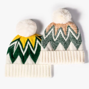 Casquettes Bennie tricotées chaudes Jacquard de toutes les tailles et couleurs disponibles Motifs Scène de plage avec logo personnalisé bonnets de bonnet - Product Image 2