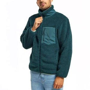 Vestes Sherpa d'hiver personnalisées et chaudes pour hommes Offre Spéciale vêtements décontractés de haute qualité Vestes en polaire Sherpa pour hommes - Product Image 1