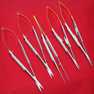 Juego de Microcirugía de 5 Piezas, Kit de Tijeras de Microcirugía de Acero Inoxidable, Aprobado por ISO y CE, Narham Enterprises - Product Image 1