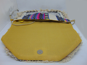 Ethnic Boho Vintage Women's Cotton Messenger Clutch Bag Stylish Handmade <b>Crossbody</b> <b>Purse</b> with Embroidery Zipper Closure Portable - Product Image 5