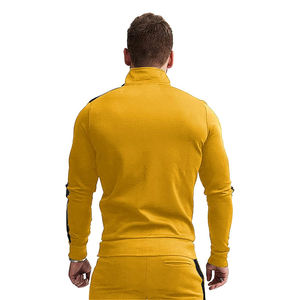 ชุดวอร์มผ้าโพลีเอสเตอร์สำหรับผู้ชายชุดออกกำลังกายและชุดวิ่งจ๊อกกิ้งผ้าคอตตอน2ชิ้นปักโลโก้ส่วนตัว - Product Image 5