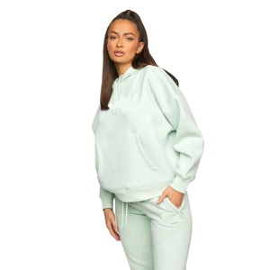Wholesale Custom Fall 3d logo Puff Print Hoodie No <b>String</b> Custom Womens Puff Print <b>Hoodies</b> - Product Image 2