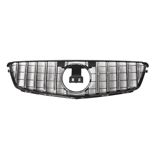 Griglia Anteriore Stile AMG per Mercedes Benz Classe <span class=keywords><strong>C</strong></span> W204 2008-2014, ABS Argento, Facelift C200 C300, Accessorio di Modifica - Product Image 4