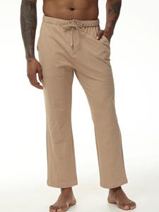 <b>Men's</b> Casual Polyester/Cotton <b>Yoga</b> <b>Pants</b> Breathable Regular Sweatpants Beach Lounge Fitness <b>Pants</b> Plus Size High Elastic Waist - Product Image 4