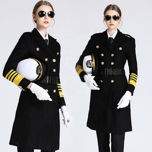 ผลิตเสื้อผ้าทำงานอุตสาหกรรมตามสั่งอย่างมืออาชีพ ชุดยูนิฟอร์มนักบินสายการบิน ผ้าโพลีเอสเตอร์ 100% ทันสมัย ใส่ได้ทั้งชายและหญิง - Product Image 3