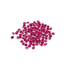 Rubis naturel du Mozambique non traité, octogones calibrés, pierres précieuses en vrac, taille coussin 3x4mm 4x5mm, poli diamant, traité thermiquement, rouge rose - Product Image 1