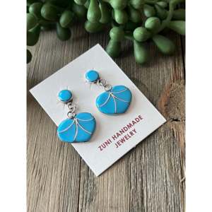 Boucles d'oreilles pendantes en perles plaquées or avec accents de diamants pour mariage - Product Image 3