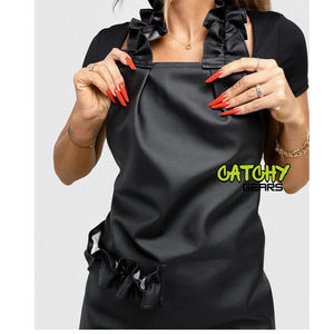 Delantal de limpieza de cuero de vaca desmontable personalizado impermeable resistente al aceite para Peluqueros personal del hotel tamaño personalizado aceptado - Product Image 2