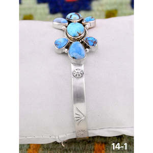 Southwest Handmade Golden Hills & Sterling Silver Fashion Cuff Bracelet - Product Image 2