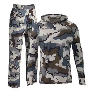 Conjuntos de traje de caza al aire libre con estampado de camuflaje táctico transpirable de verano al por mayor 2025 para hombres - Product Image 1