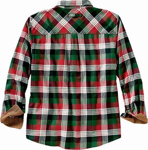 Chemise en flanelle à carreaux et manches longues personnalisée Streetwear décontracté ODM Chemises pour hommes en coton à carreaux bleus - Product Image 5