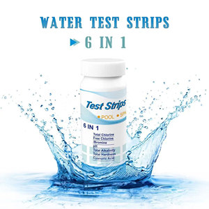 <span class=keywords><strong>Test</strong></span> de chlore libre, pH, brome, alcalinité totale 6 n 1 Bandelettes de <span class=keywords><strong>test</strong></span> d'eau de <span class=keywords><strong>piscine</strong></span> 50 bandelettes - Product Image 4