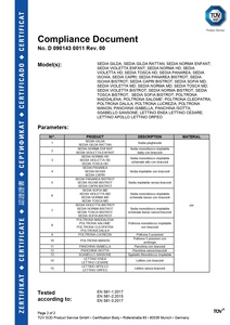 Chaise de salle à manger d'extérieur de style classique de fabrication italienne ISO9001 Certifié TUV Restaurants en plastique PP écologiques et sûrs par tous temps - Product Image 4