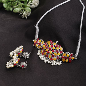 Collier ras du cou en zircon jaune pour soirée - Product Image 1