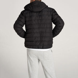 Chaqueta acolchada personalizada de alta calidad para hombre para la temporada de invierno cortavientos fino con MOQ bajo para actividades al aire libre - Product Image 3