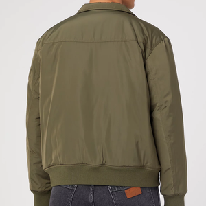 2025 mejor equipo personalizado Letterman alta calidad moda hombres invierno Denim Stand Collar Front College chaqueta de béisbol - Product Image 3