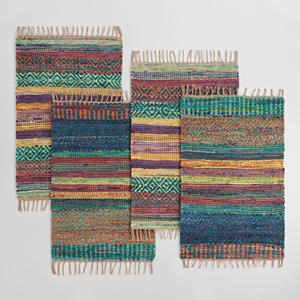 Alfombras Tejidas a Mano de Estilo Bohemio con Diseño de Cuadros, Suaves y Lavables, Aptas para Mascotas, Alfombra de Piso Personalizada para Dormitorio o Sala de Estar - Product Image 4