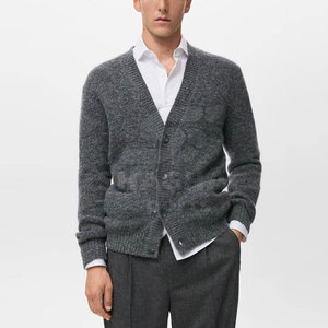 Men Cardigan Soft Fabric Lightweight Warm Daily Outfit Comfortable Fit Men Cardigan Simple Casual Outfit - Product Image 6