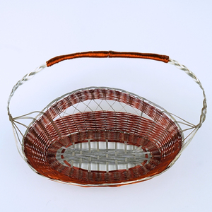 Durable and Versatile Handwoven Metal Fruit <b>Basket</b> Sustainable Storage <b>for</b> Fresh Fruits on Kitchen Counters or Tabletops - Product Image 2