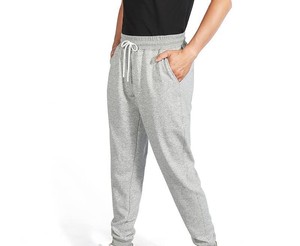 Los pantalones de chándal de cintura media para hombre más vendidos, Joggers holgados de algodón con decoración de encaje, Joggers ajustados lisos informales con logotipo personalizado - Product Image 2